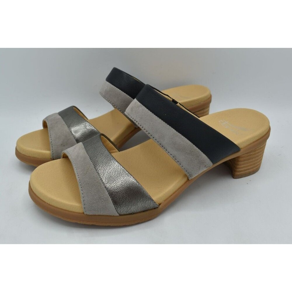 Dansko EU 41 US 10.5-11 Theresa Multi Leather Slip On Open Toe‎ Sandals Shoes